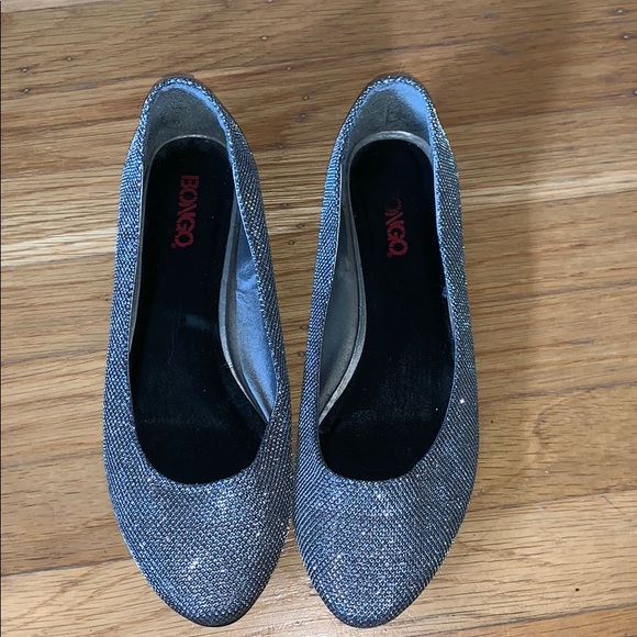 Dark Silver metallic ballet flats - Picture 2 of 4